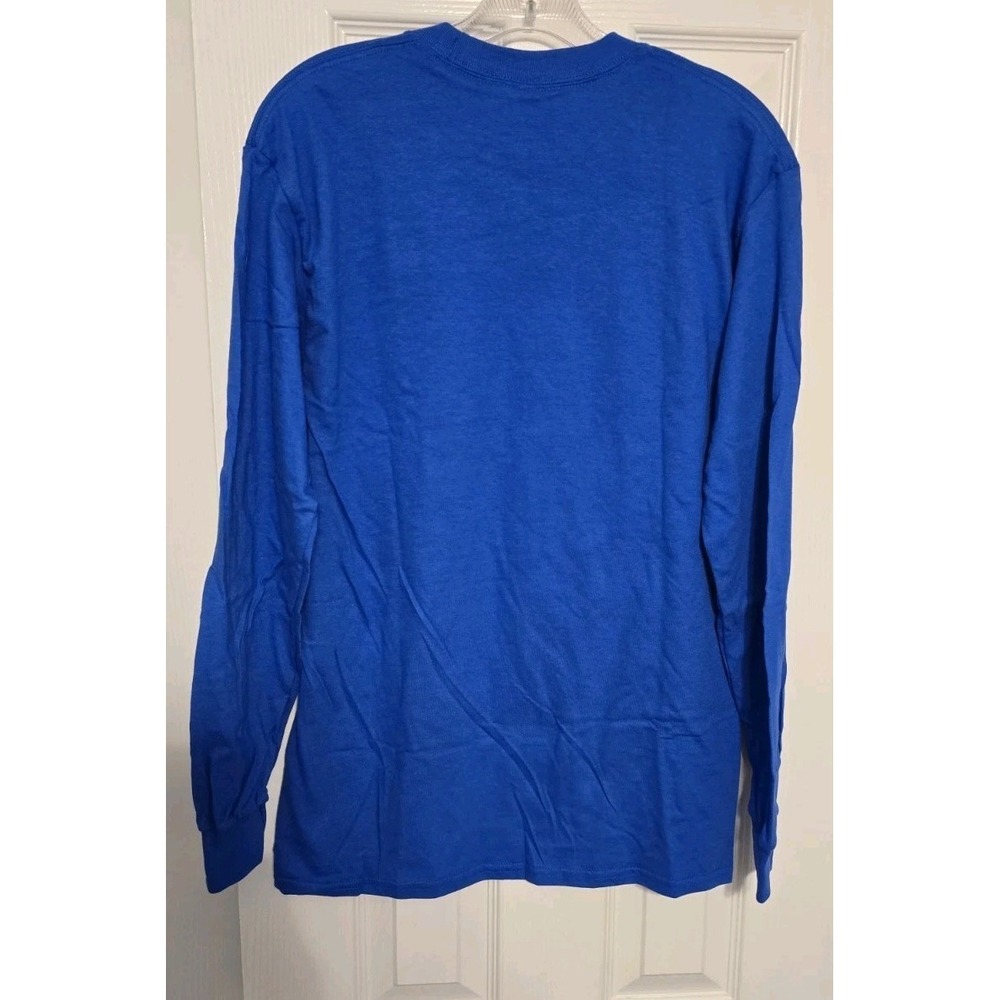 Philadelphia 76ers Blue Long Sleeve Shirt NBA Basketball Fan Apparel Mens Medium - Picture 3 of 8